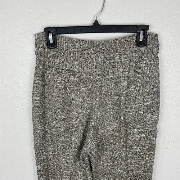 Rachel Comey Westside Pleated Linen Cuff Pants Size 2 Tweed Pockets Side Zip - Picture 8 of 11